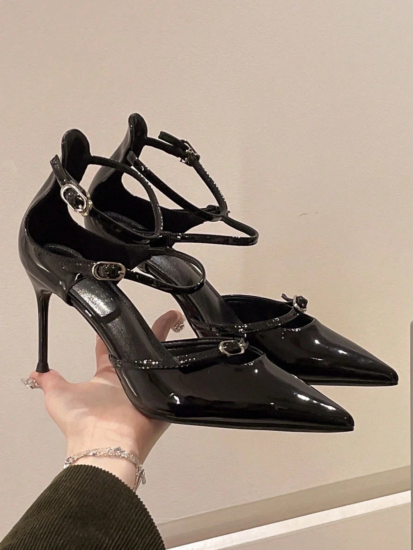 Super High Heel Pointed Toe Party Pumps shein