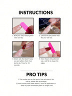 24 Pieces Milky White Powder Long Gradient Ballet Nail Nail Tablets +1 Piece 24 Jelly Glue +1 Rub St shein