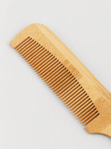 2pcs Bamboo Wooden Combs shein