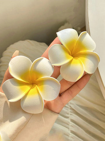 Women Flower Decor Alligator Hair Clip