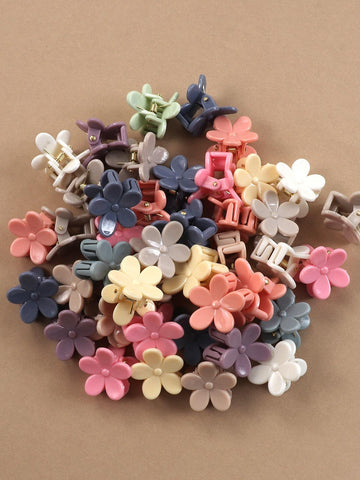 30pcs Medium Size Mixed Color Square Hair Claw Clips shein