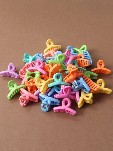 30pcs Medium Size Mixed Color Square Hair Claw Clips shein