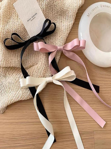 3pcs Bow Decor Hair Clip shein