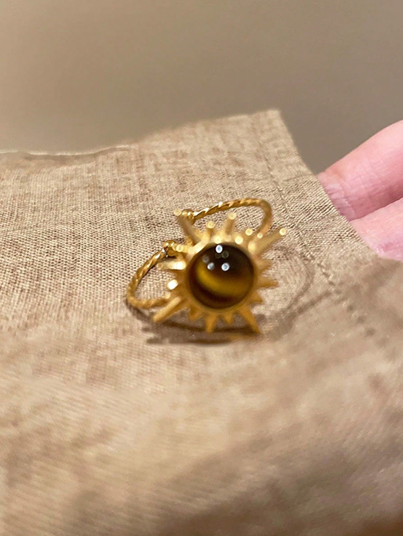 3pcs Set Fashion Sun Decor Open Ring