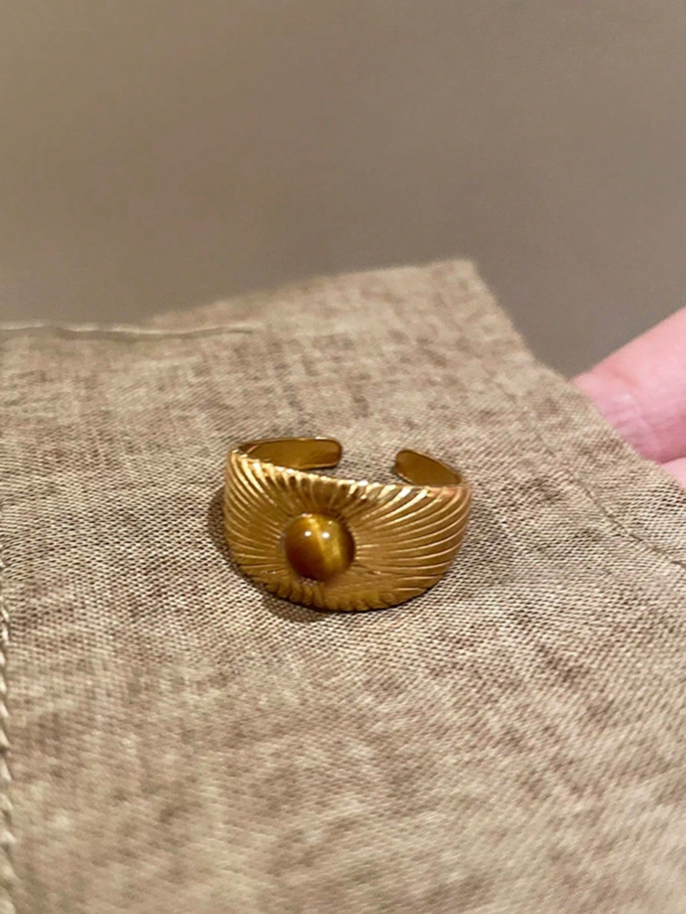 3pcs Set Fashion Sun Decor Open Ring