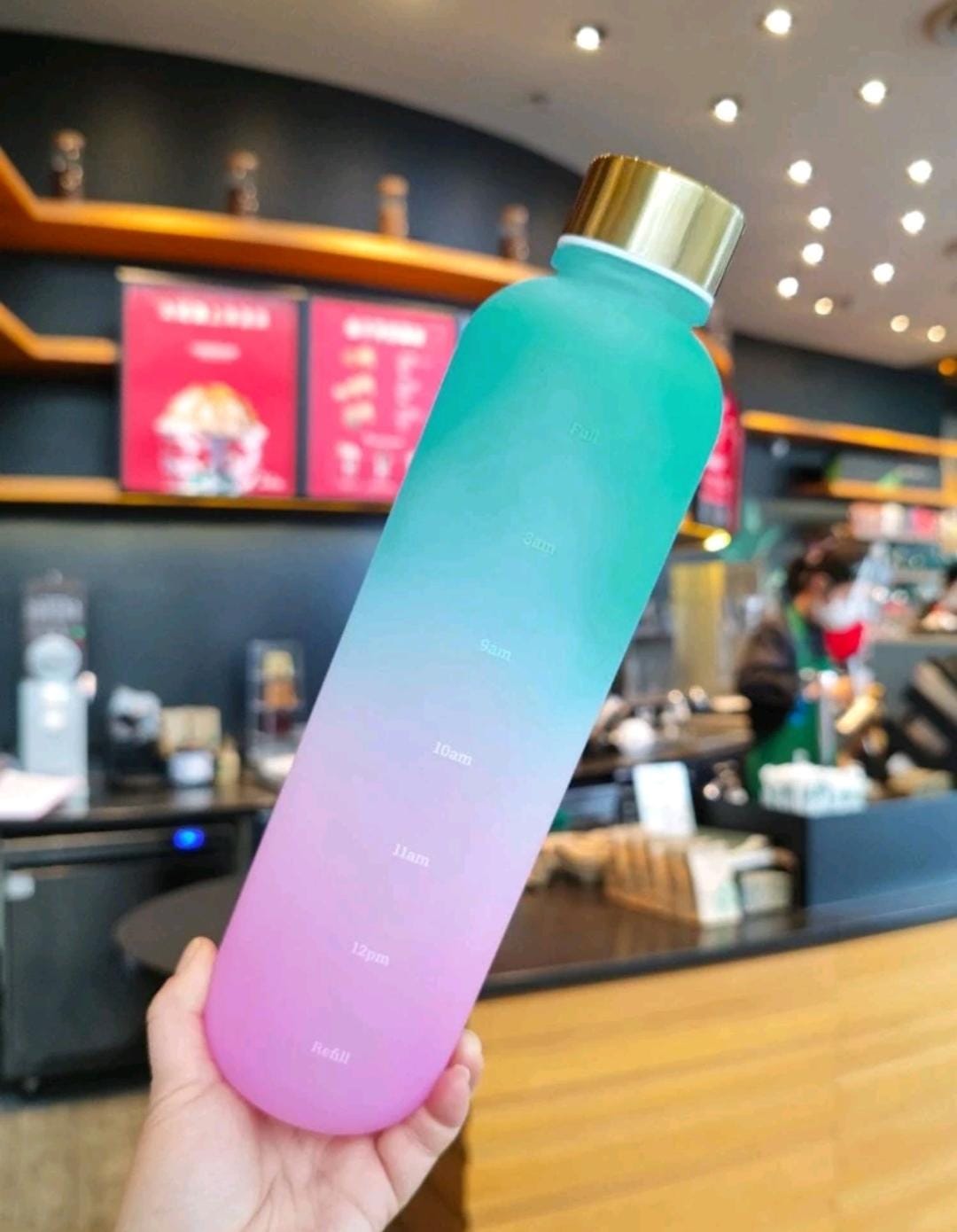 1pc Ombre Water Bottle shein