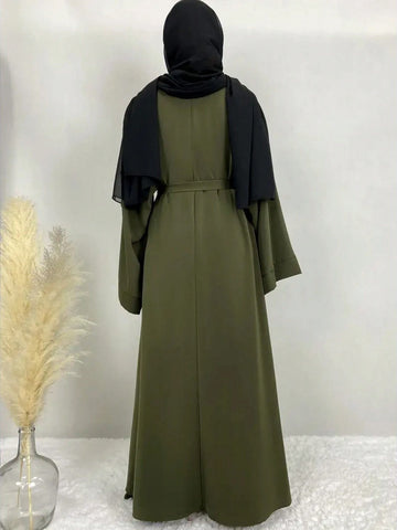 Abaya Dress & Chiffon Hijab Headscarf shein