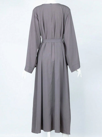 Abaya Dress & Chiffon Hijab Headscarf shein