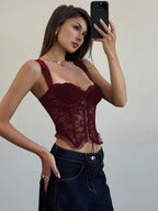 Women Lace Sexy Bralette Top shein