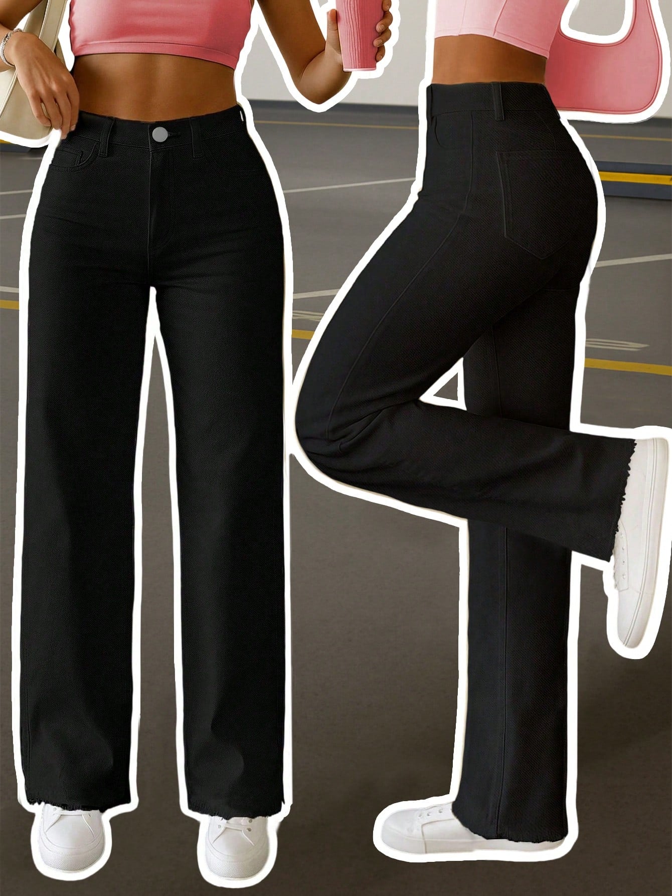 American Retro Street Style Women's Denim Pants