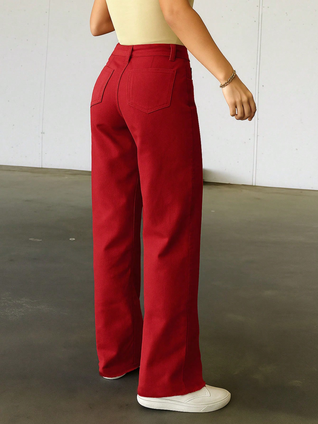 American Retro Street Style Women's Denim Pants