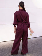 2pcs/Set Women's Cinched Waist Korean Retro Style Shirt And Pants