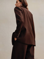 Anewsta Business Casual "Oldmoney" Women 2Pcs Suit Set shein