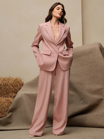 Anewsta Business Casual "Oldmoney" Women 2Pcs Suit Set