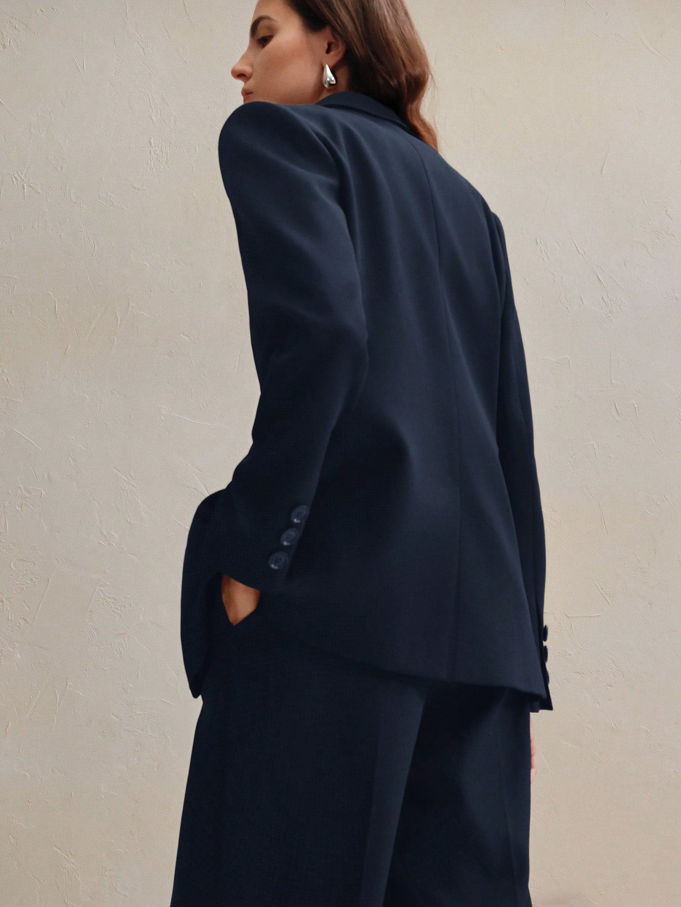 Anewsta Business Casual "Oldmoney" Women 2Pcs Suit Set shein