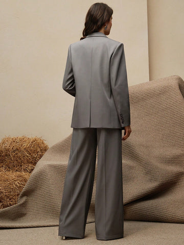 Anewsta Business Casual "Oldmoney" Women 2Pcs Suit Set