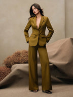 Anewsta Business Casual "Oldmoney" Women 2Pcs Suit Set shein