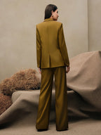 Anewsta Business Casual "Oldmoney" Women 2Pcs Suit Set shein