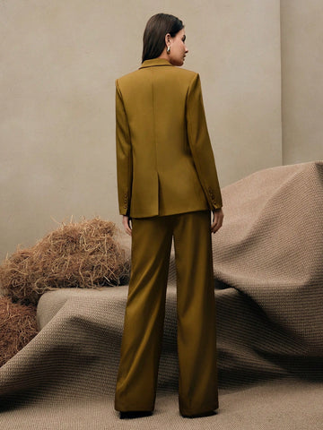 Anewsta Business Casual "Oldmoney" Women 2Pcs Suit Set