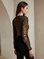 Anewsta Floral Patch Body shein