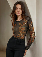 Anewsta Floral Patch Body shein