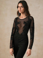Anewsta Floral Patch Body shein