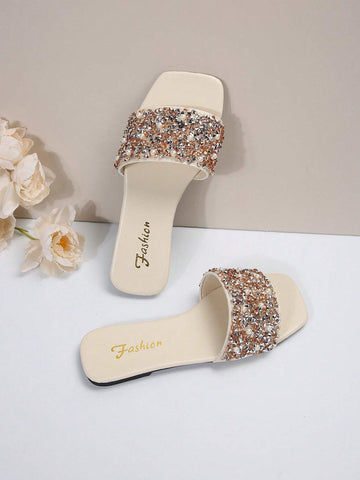 Artificial Leather Glamorous Sandals shein