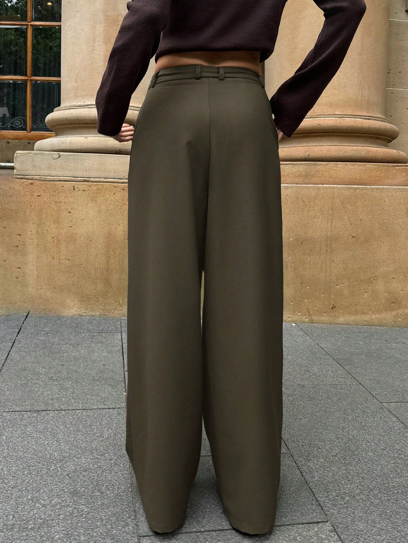 Asymmetrical Suit Trousers shein