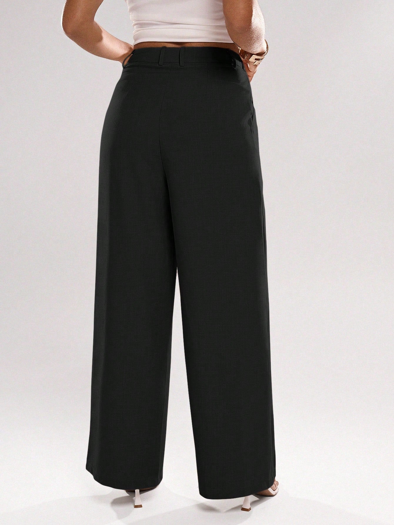 Asymmetrical Suit Trousers shein