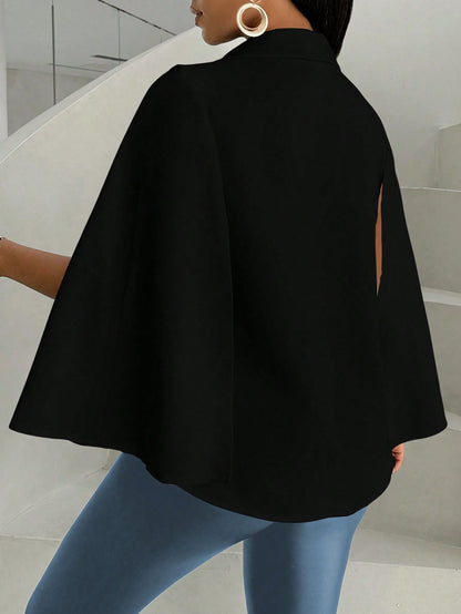 Women's Leopard Splice Lapel Cardigan Simple Blazer Jacket