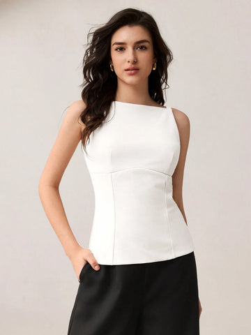 Elegant Women's Sleeveless Off-Shoulder Summer Top