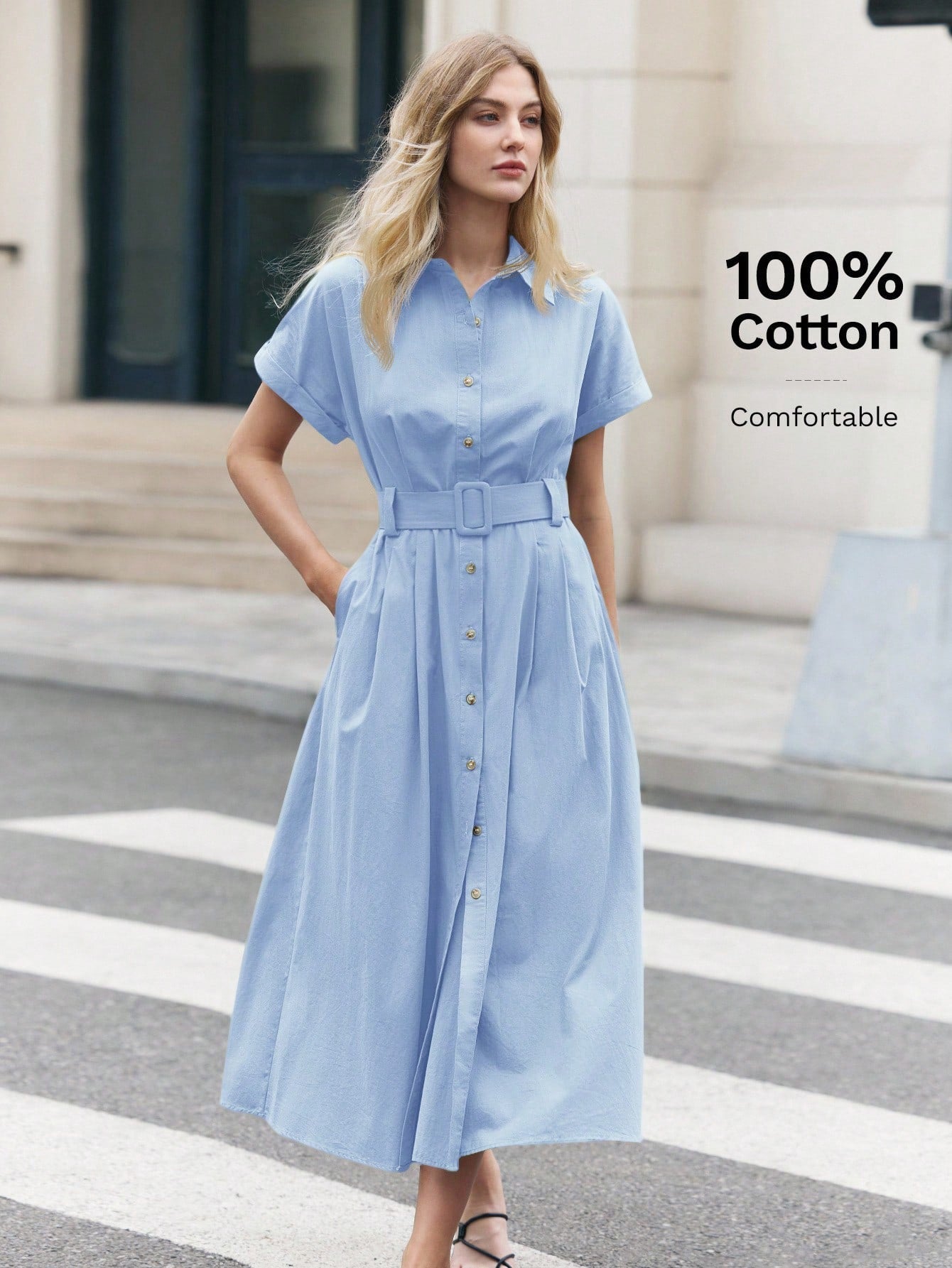 Summer Casual Everyday Short Sleeve Dress shein
