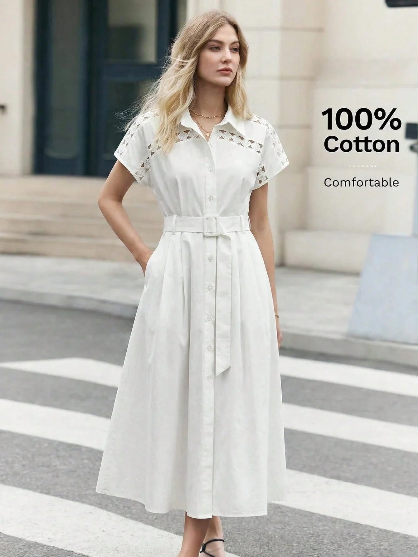 Summer Casual Everyday Short Sleeve Dress shein