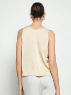 BizChic Colorblock Sleeveless Shirt shein