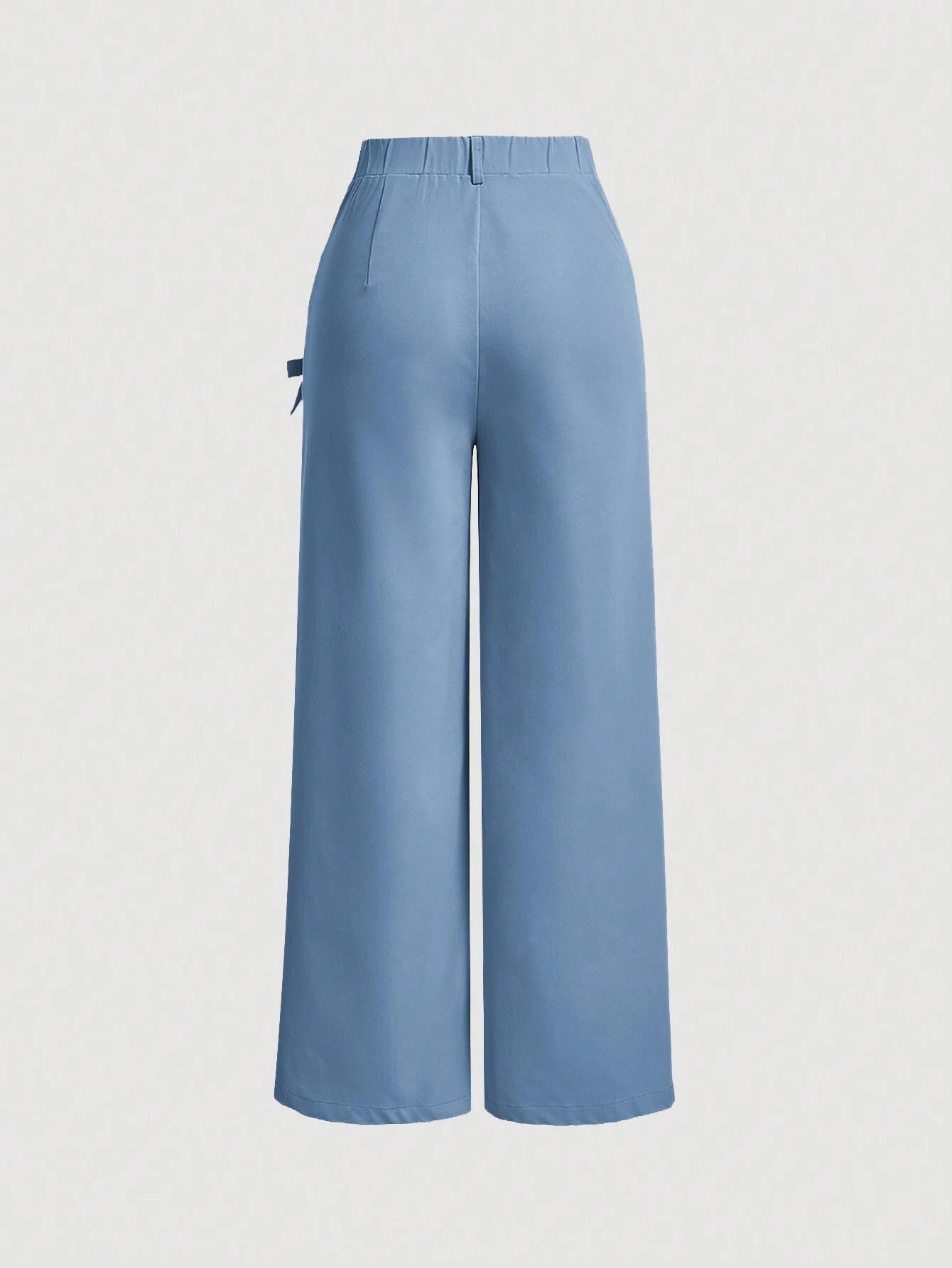 MOD Bow Front Wide Leg Pants shein