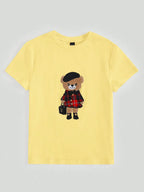 Casual Knit Crew Neck Short Sleeve Fitted Women T-Shirt shein