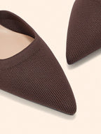 BIZCHIC Women's Pointed Toe Kitten Heel Backstrap Slingback Pumps shein