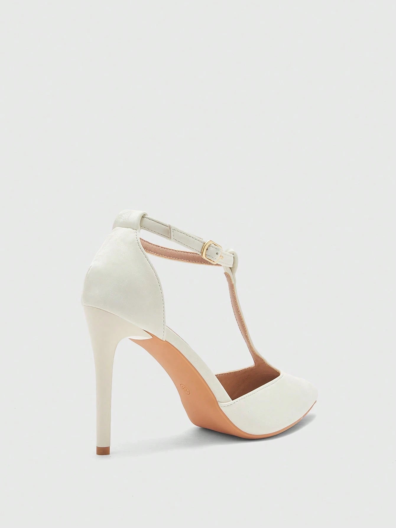 T-Strap Pointed Toe High Heel Pumps