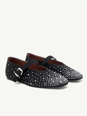MOTF PREMIUM WOMEN'S LASER HOLLOW SQUARE TOE FLAT SLIP-ON SHOES