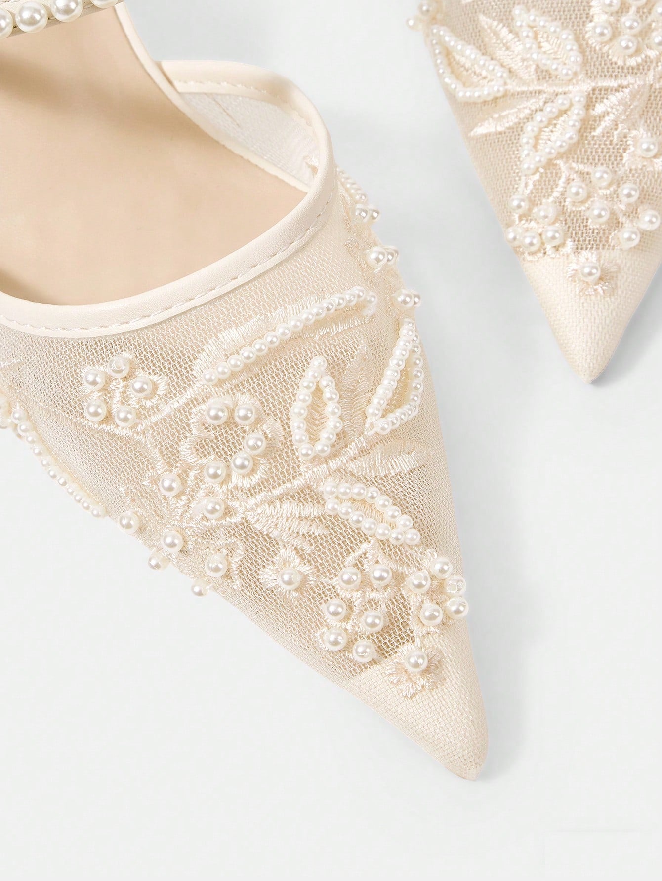 Women's Fashionable Black Floral Elegant High Heel Party Sandals shein