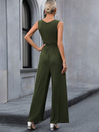 Clasi Women'S Sleeveless V-Neck Jumpsuit shein