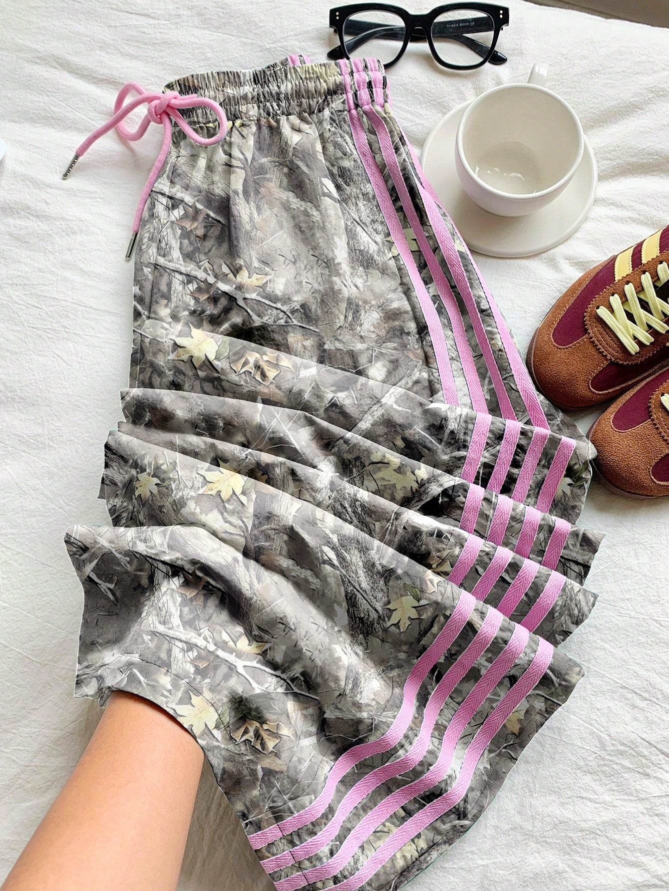 Women's Casual Contrast Color Pants