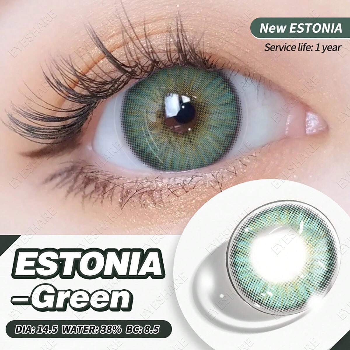 Contact Lenses Eye Makeup 14.5mm Yearly Use Colored Lenses shein