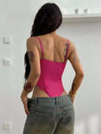 Knitted Lace Bodysuit shein