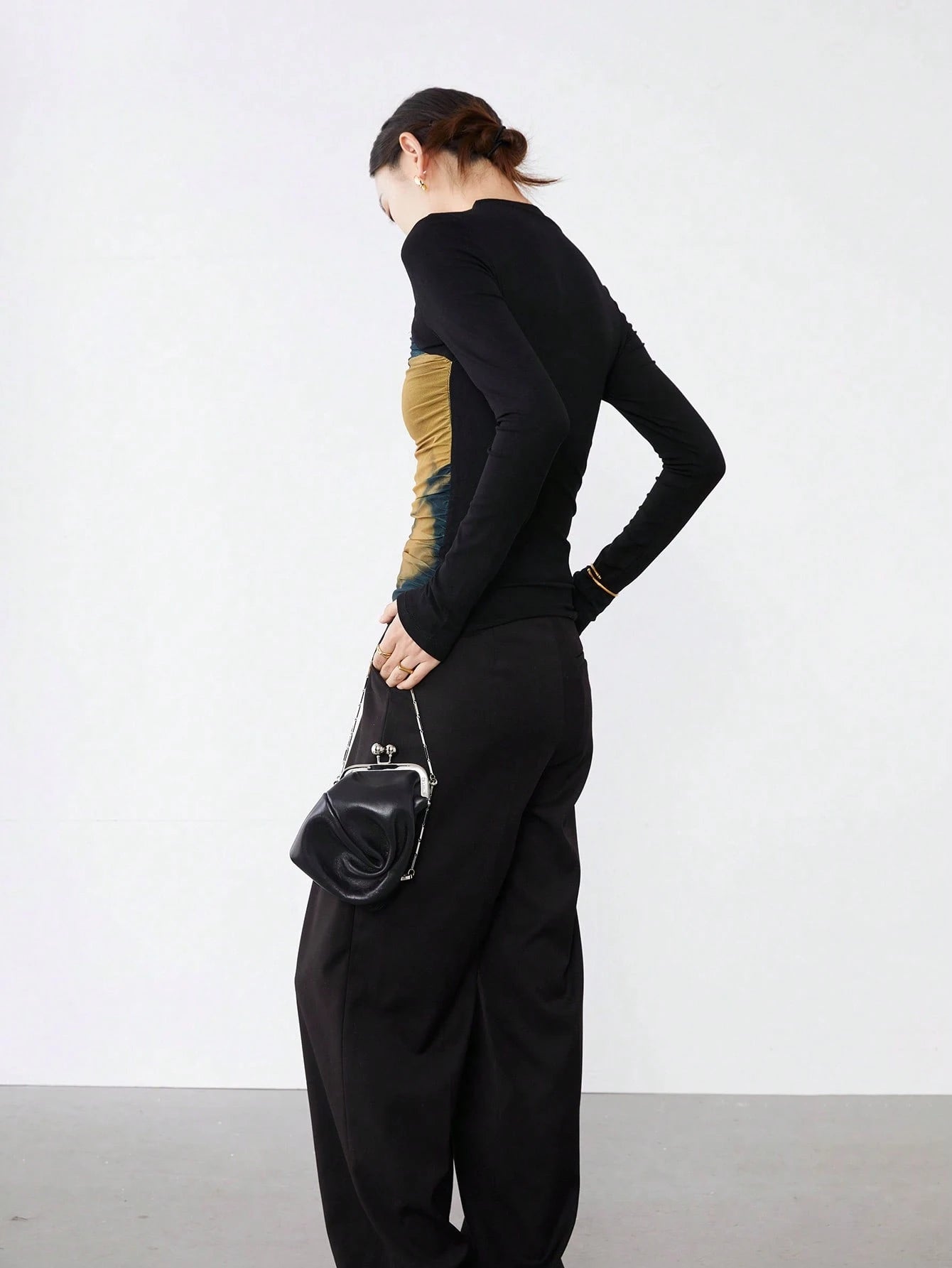 Cut Out Front Top shein