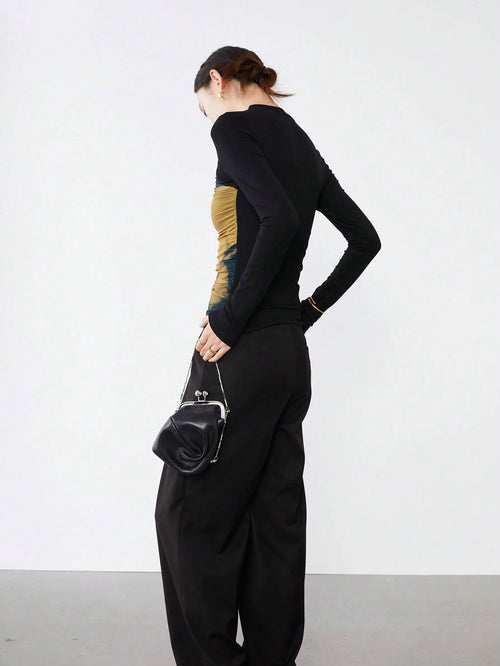 Cut Out Front Top shein