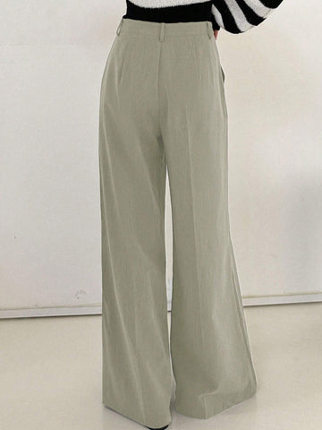 DAZY Women's High Waist Wide Leg Pants shein