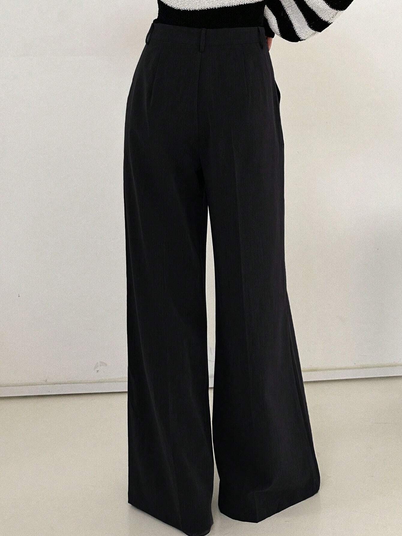 DAZY Women's High Waist Wide Leg Pants shein