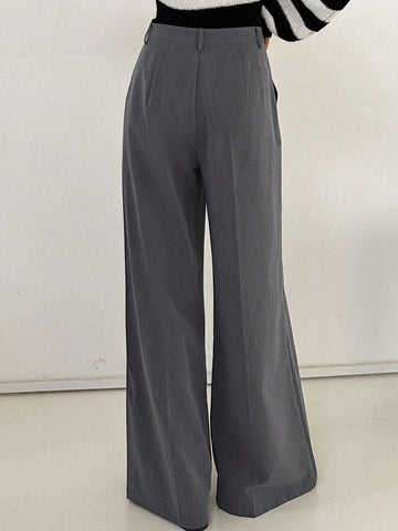 DAZY Women's High Waist Wide Leg Pants shein