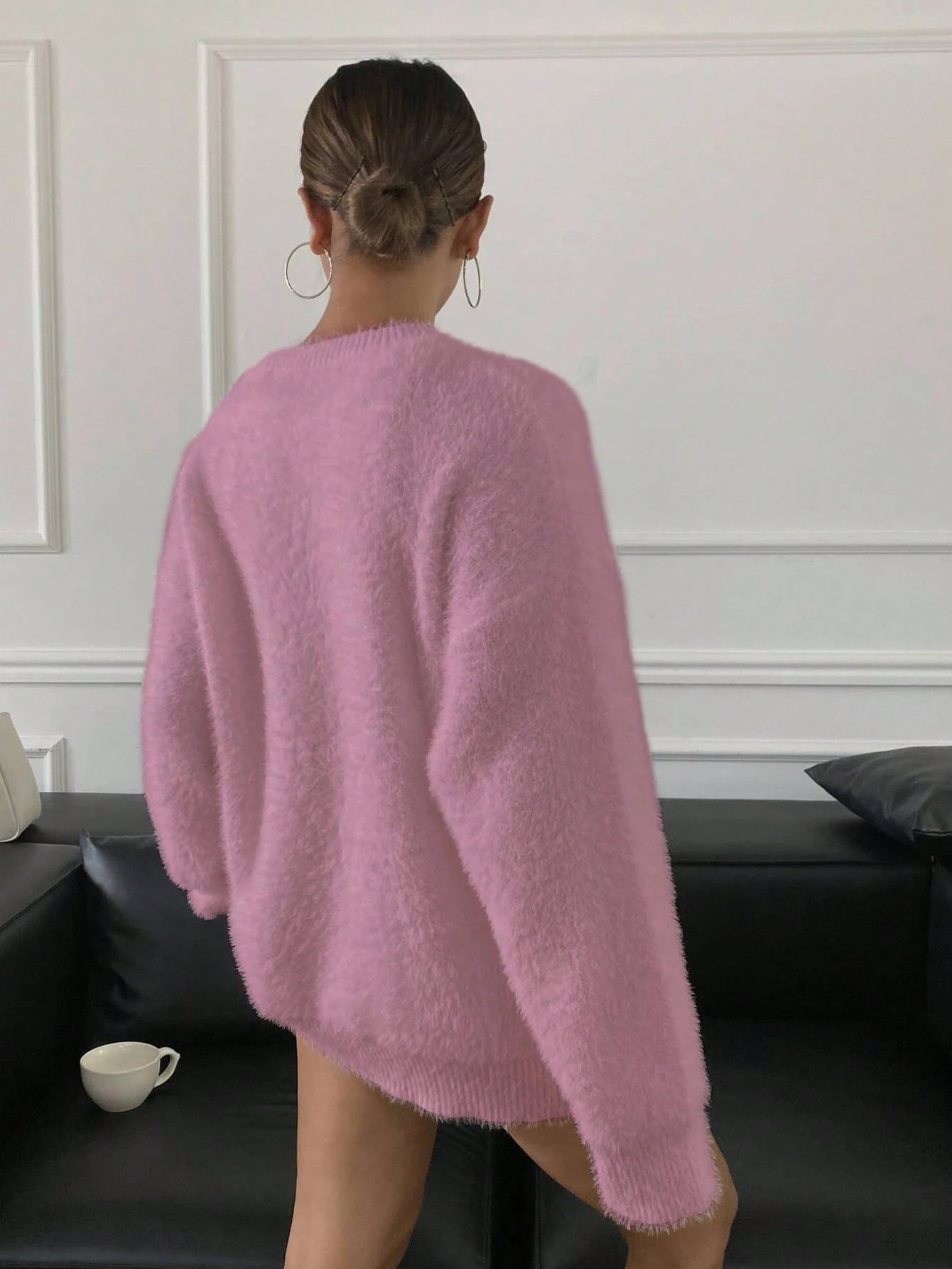 Women's Loose Casual Crew Neck Sweater